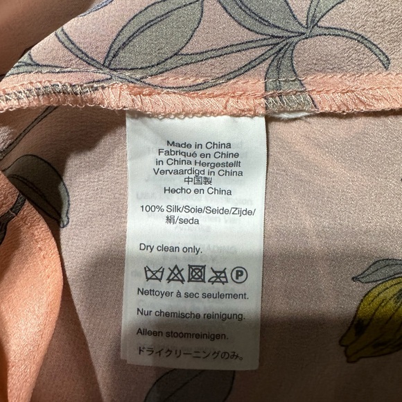 J.Crew Silk flutter-sleeve floral top size small - Picture 5 of 11